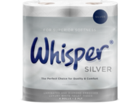 Whisper Silver Toilet Roll 2 Ply x 40